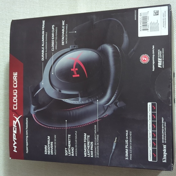 Kingston HyperX Cloud Core Headset 53MM Mini 3.5MM Jack Plug - Picture 6 of 15